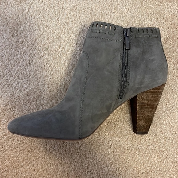 Vince Camuto | Grey Suede Booties | Sz 8 - Picture 2 of 6